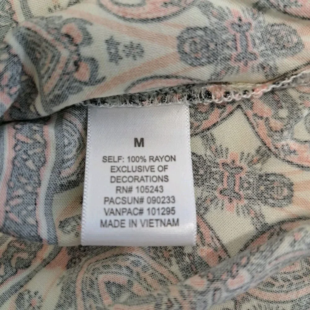 LA Hearts Women's M Cold Shoulder Short Sleeve Blouse - Picture 4 of 6